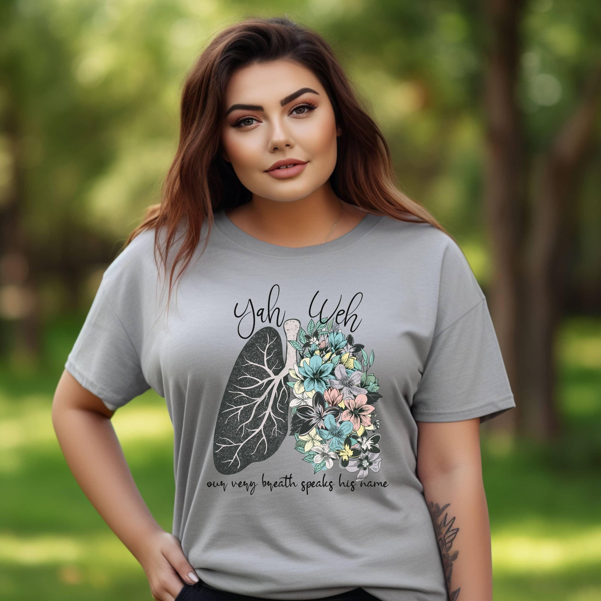 Yahweh Our Very Breath Speaks His Name Women’s Plus Tee - JT Footprint Apparel