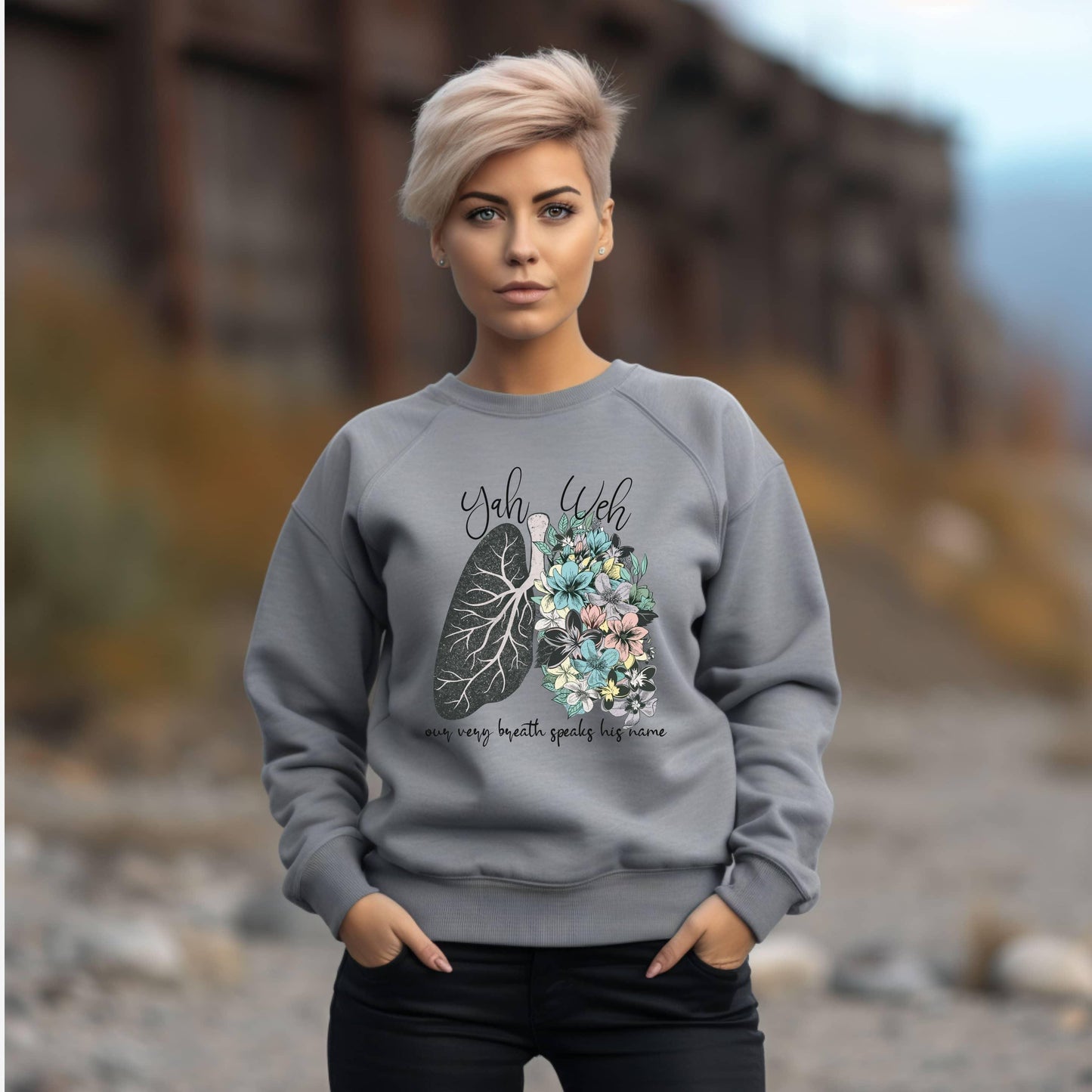 Yahweh Our Very Breath Speaks His Name Women’s Sweatshirt - JT Footprint Apparel