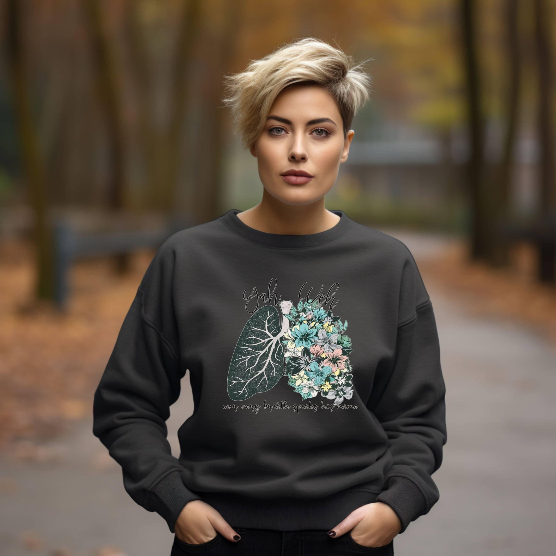 Yahweh Our Very Breath Speaks His Name Women’s Sweatshirt - JT Footprint Apparel