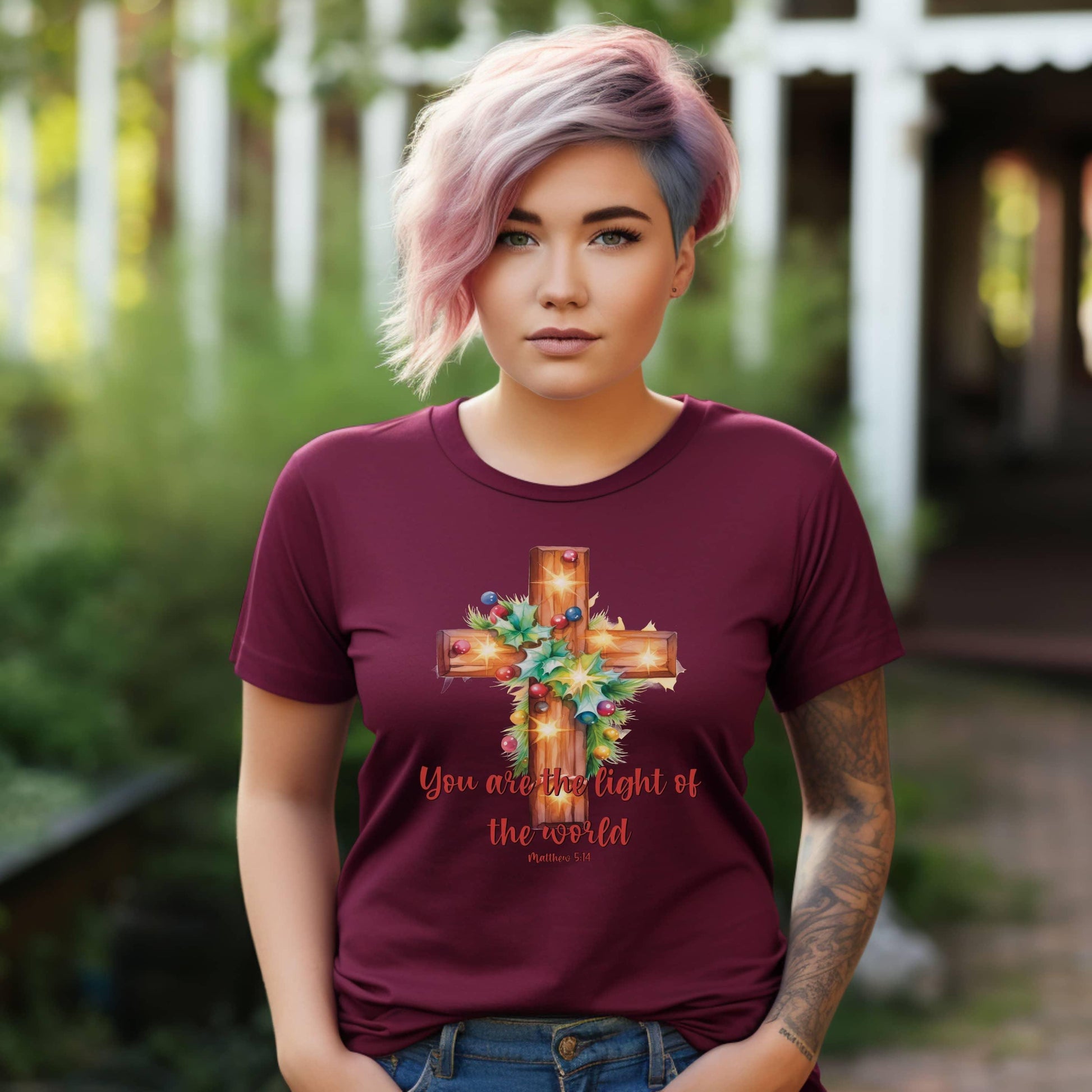 You Are The Light Of The World Women’s Plus Tee - JT Footprint Apparel