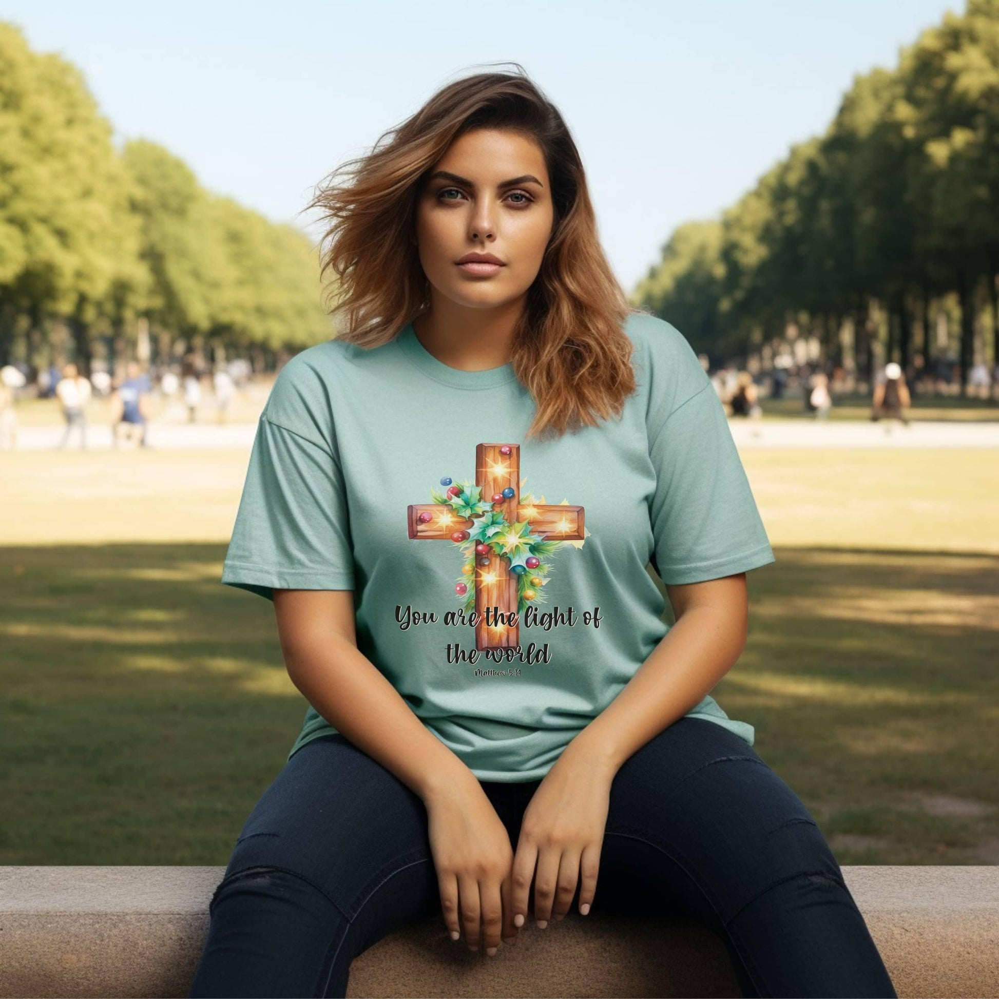 You Are The Light Of The World Women’s Plus Tee - JT Footprint Apparel