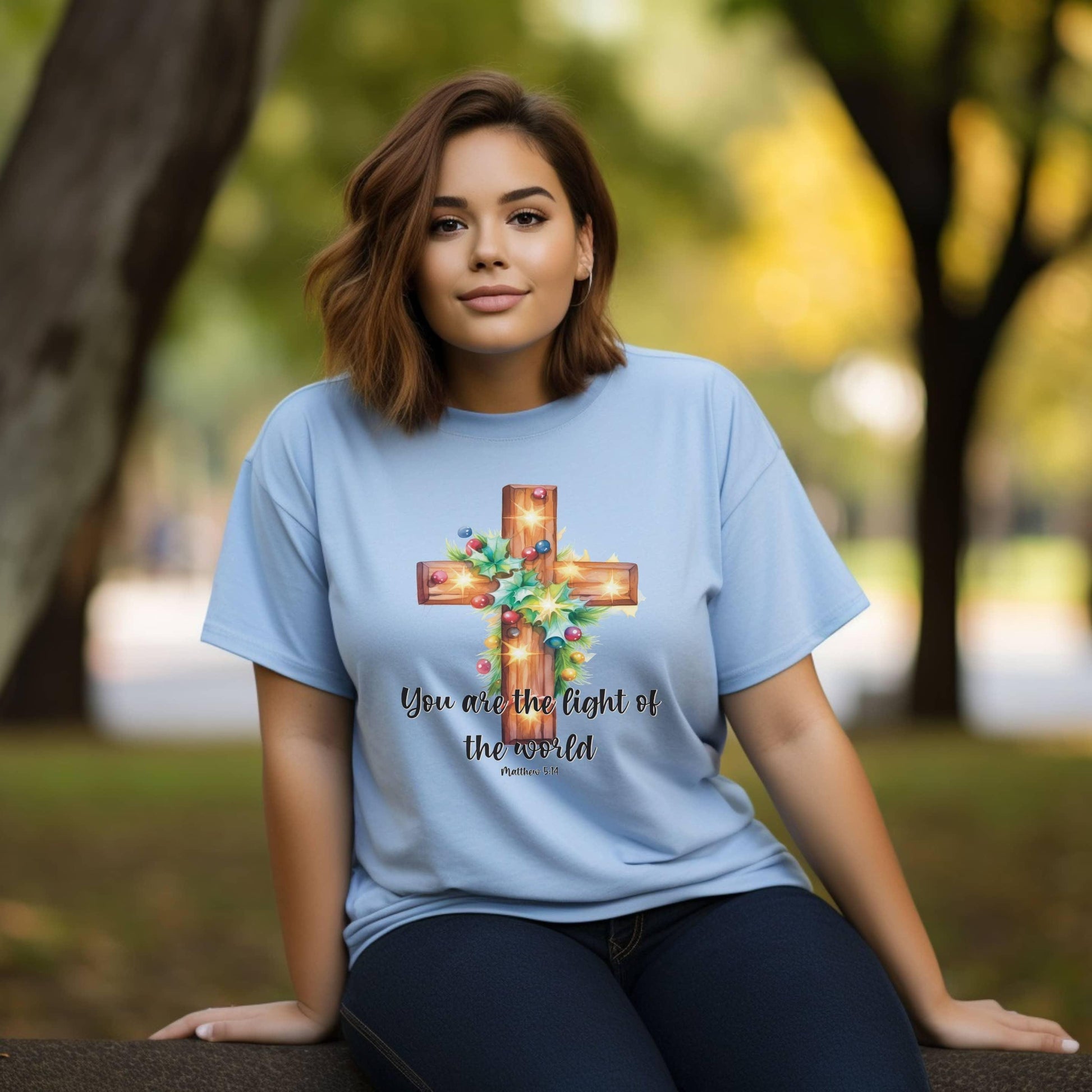 You Are The Light Of The World Women’s Plus Tee - JT Footprint Apparel