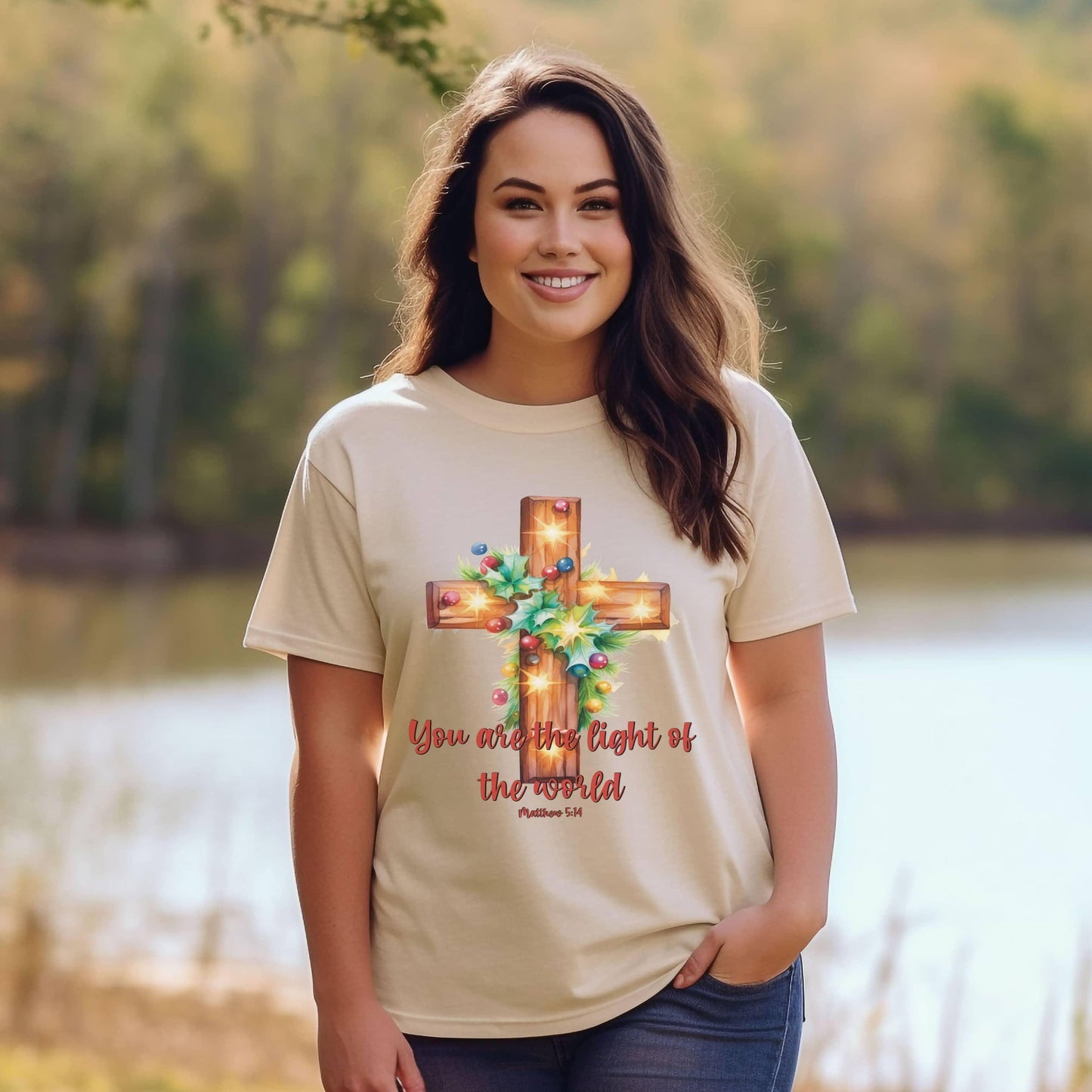 You Are The Light Of The World Women’s Plus Tee - JT Footprint Apparel