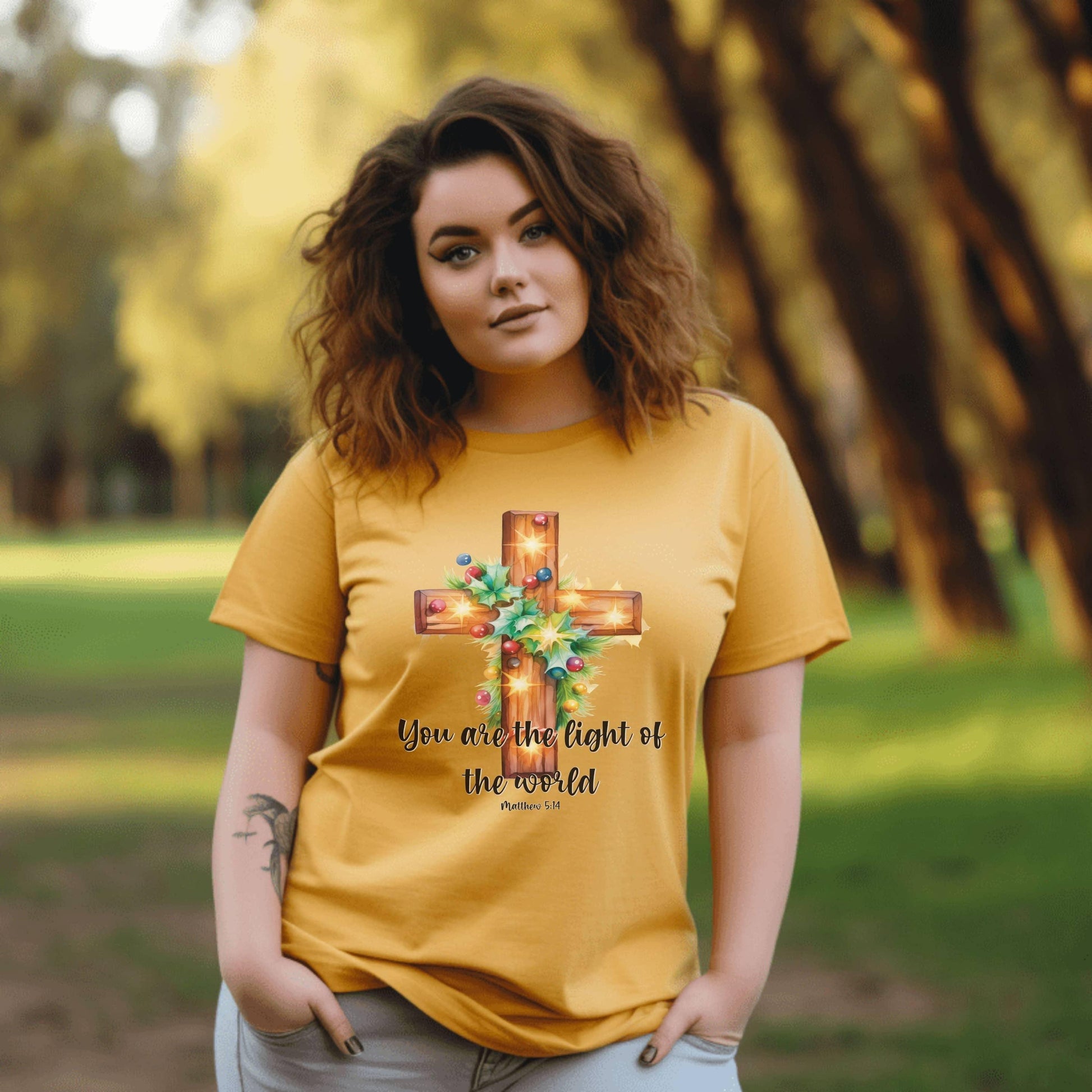 You Are The Light Of The World Women’s Plus Tee - JT Footprint Apparel