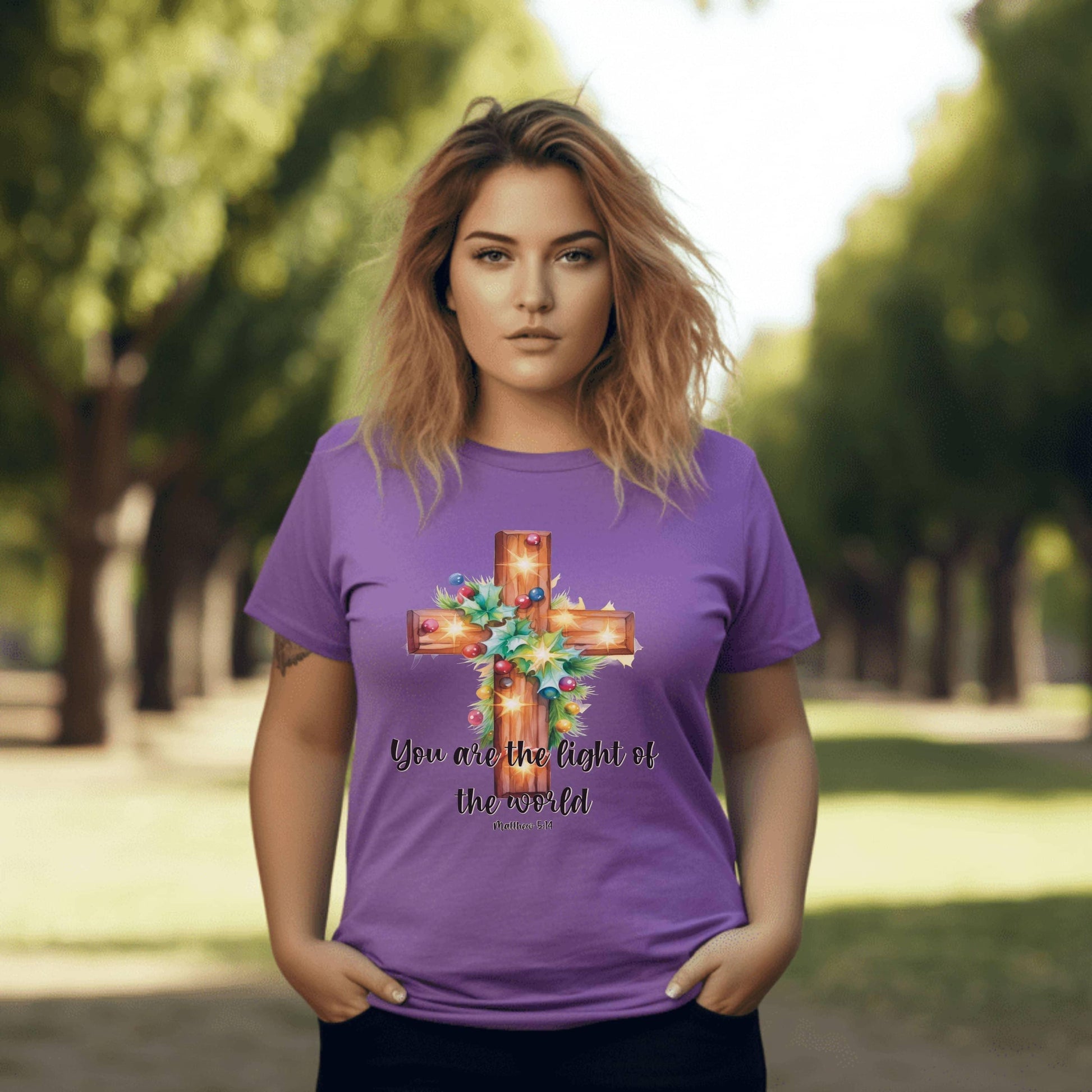 You Are The Light Of The World Women’s Plus Tee - JT Footprint Apparel