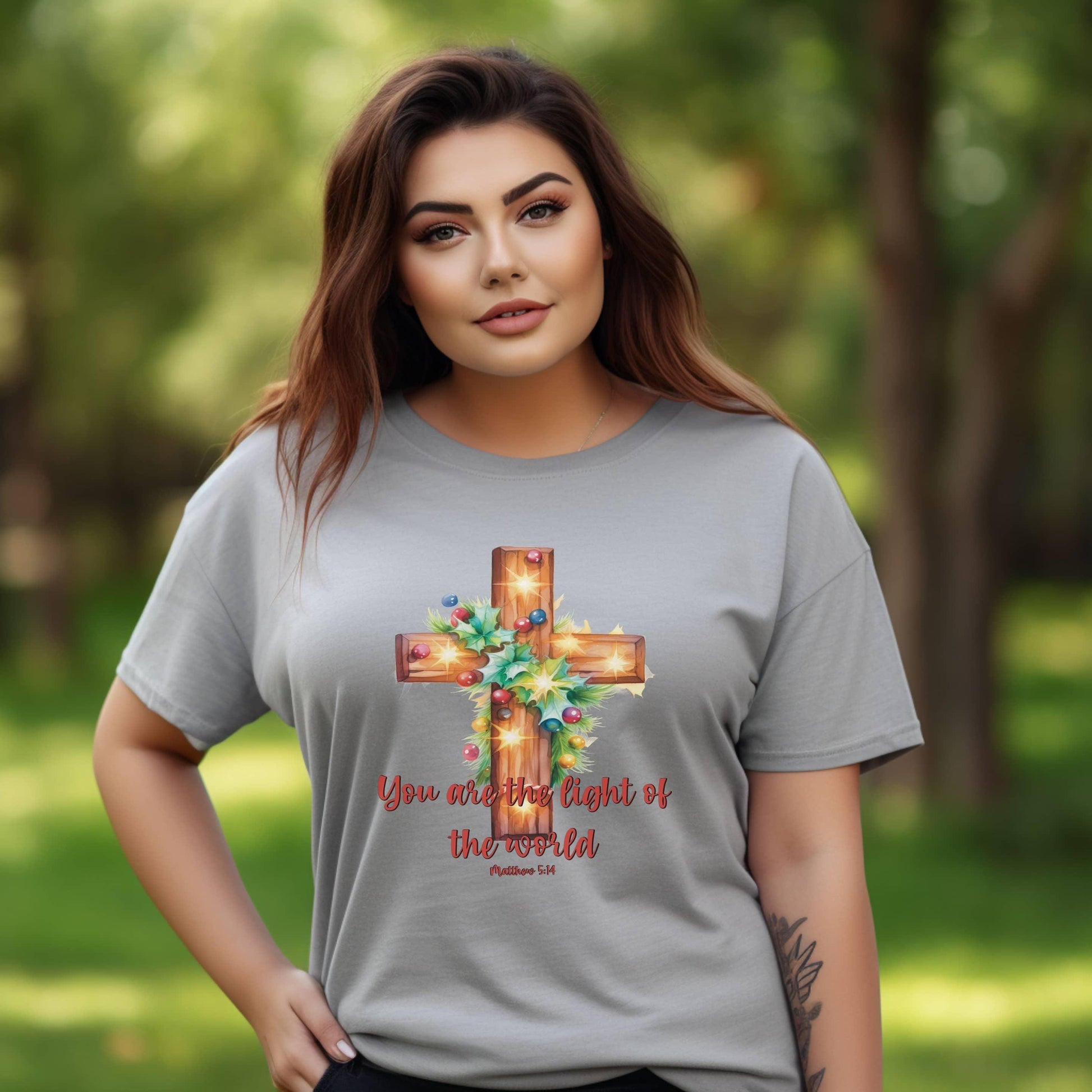 You Are The Light Of The World Women’s Plus Tee - JT Footprint Apparel