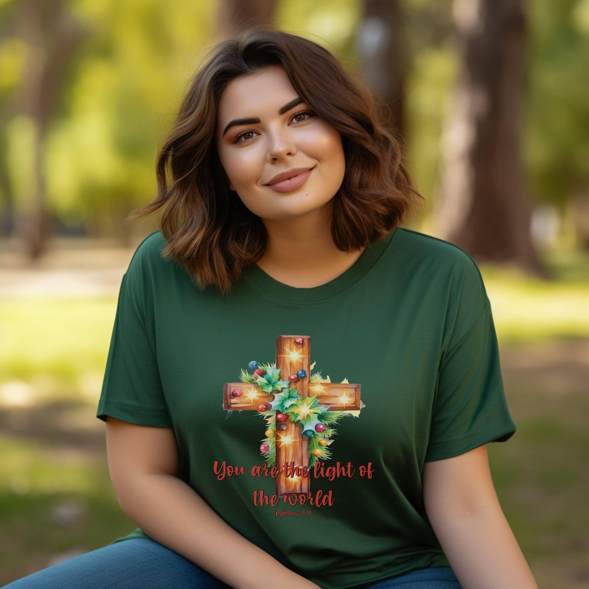 You Are The Light Of The World Women’s Plus Tee - JT Footprint Apparel